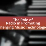 The Role of Radio in Promoting Emerging Music Technologies